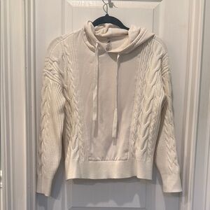 Lou & Grey Cream Cowl Neck Sweater